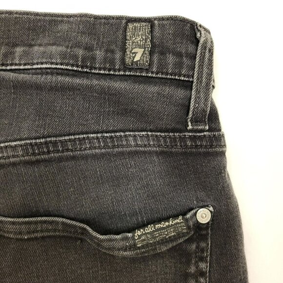 7 For All Mankind Paxton Black Skinny Jeans Men's 33 - Picture 11 of 13